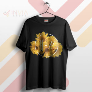 Flower Power Blossom 21 Pilots Art Black T-Shirt