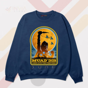 Fremen Fury Muad'Dib Dune Navy Sweatshirt