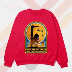 Fremen Fury Muad'Dib Dune Red Sweatshirt