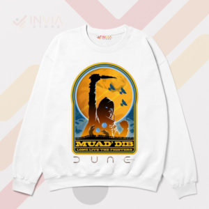 Fremen Fury Muad'Dib Dune White Sweatshirt