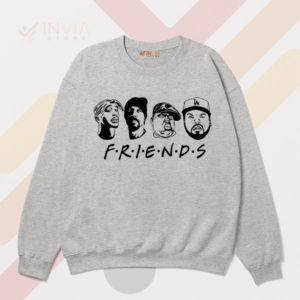 Friends Welcome the Icons of Hip-Hop Sport Grey Sweatshirt