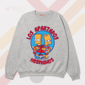 Fun Los Hermanos Style Bart and Hugo Sport Grey Sweatshirt