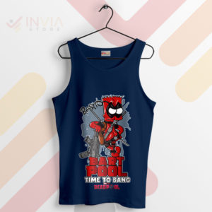 Funny Bart Bartpool Time to Bang Navy Tank Top