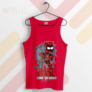 Funny Bart Bartpool Time to Bang Red Tank Top