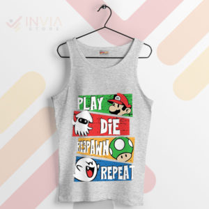 Gamer's Life Saga Super Mario Sport Grey Tank Top