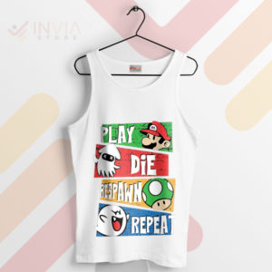 Gamer's Life Saga Super Mario White Tank Top