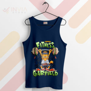 Garfield's Gym Session Fitness Navy Tank Top