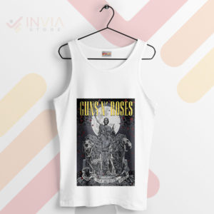 Gear Up with GNR Madrid Concert White Tank Top