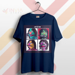 Get Groovy with Classic Fab Four Muppet Navy T-Shirt
