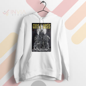 Get Your GNR Fix Madrid Concert White Hoodie