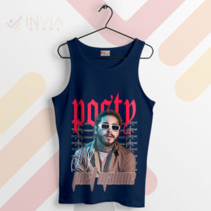 Get Yours Posty's Stage Post Malone Navy Tank Top
