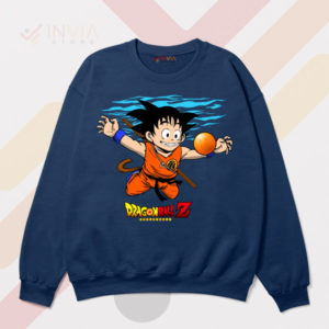 Grunge Saiyan Goku Nevermind Navy Sweatshirt