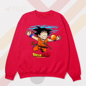 Grunge Saiyan Goku Nevermind Red Sweatshirt