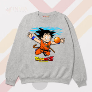 Grunge Saiyan Goku Nevermind Sport Grey Sweatshirt