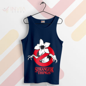 Guard Hawkins Demogorgon Buster Navy Tank Top