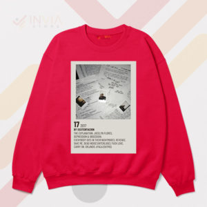Honor XXxtentacion with 17 Album Red Sweatshirt