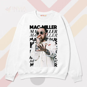 In Memory of Mac Miller Tribute White Sweatshirt