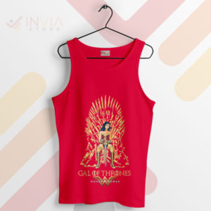 Iron Throne Queen Wonder Woman Red Tank Top