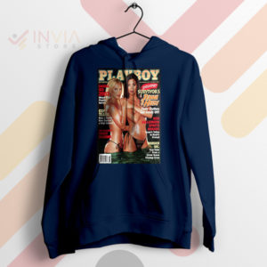 Island Escape Jenna and Heidi Playboy Navy Hoodie