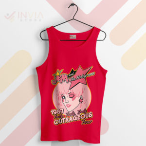 Jem's Retro Groove Outrageous Tour Red Tank Top