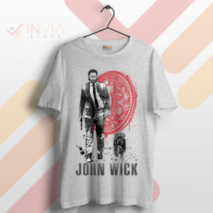 John Wick Lone Hitman and Cub Sport Grey T-Shirt