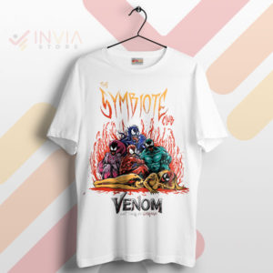 Join the Villain Club with Symbiote Venom White T-Shirt