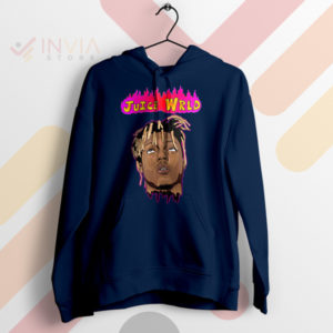Juice Wrld Eternal Forever in our Hearts Navy Hoodie