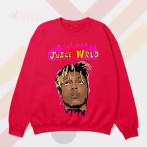 Juice Wrld Icon Timeless Tribute Red Sweatshirt