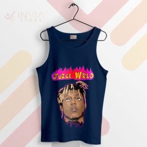 Juice Wrld Memorial Merch Artistry Navy Tank Top