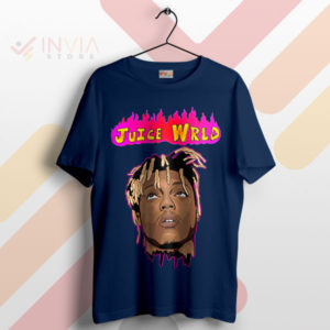 Keep His Spirit Alive Juice Wrld Art Navy T-Shirt