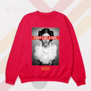 Legendary Leia Fight Like A Girl Red Sweatshirt