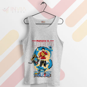 Legendary Pirates Luffy and Dragon Sport Grey Tank Top