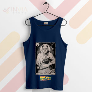 Let Doc Brown Guide Your Path with Tarot Navy Tank Top