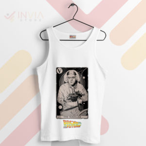 Let Doc Brown Guide Your Path with Tarot White Tank Top