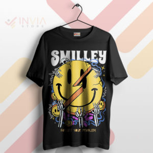 Let Your Smile Heal Forget Your Problem Black T-Shirt