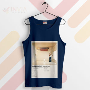Let the Music Speak Harry's House Navy Tank Top