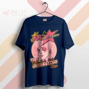 Let the Retro Rock Jem Outrageous Tour Navy T-Shirt