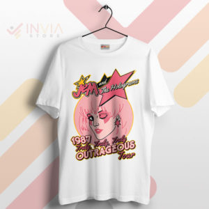 Let the Retro Rock Jem Outrageous Tour White T-Shirt