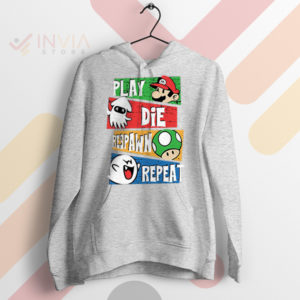 Level Complete Super Mario Gamer's Life Sport Grey Hoodie