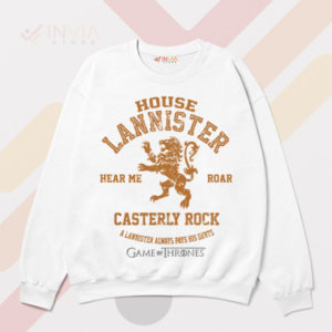 Lionhearted Royalty Lannister House White Sweatshirt