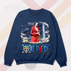 Look with Sexy Boa One Piece Navy Sweatshirt