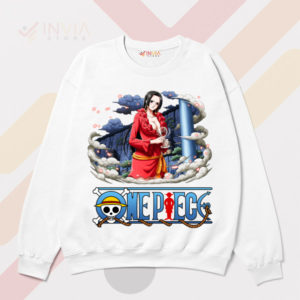 Look with Sexy Boa One Piece White Sweatshirt