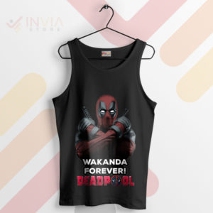 Mercenary's Deadpool Wakanda Forever Black Tank Top