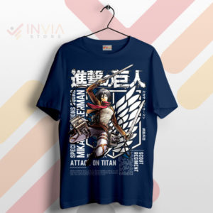 Mikasa Ackerman Wings of Freedom Navy T-Shirt
