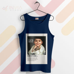 Mind of Mine Album Tracklist Graphic Navy Tank Top