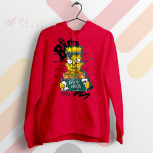 Mischief Masterpiece El Barto Mugshot Red Hoodie