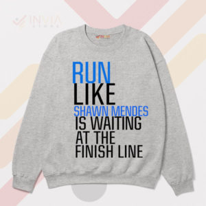 Moment Run Like Shawn Mendes Sport Grey Sweatshirt