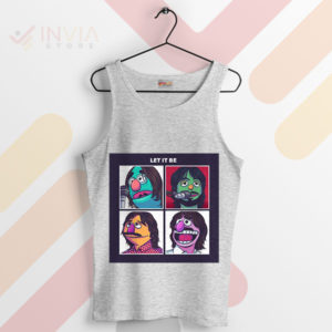 Muppet Mania Hits Fab Four Style Sport Grey Tank Top