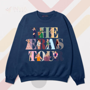 Music Evolution The Eras Tour Taylor Navy Sweatshirt