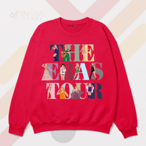 Music Evolution The Eras Tour Taylor Red Sweatshirt